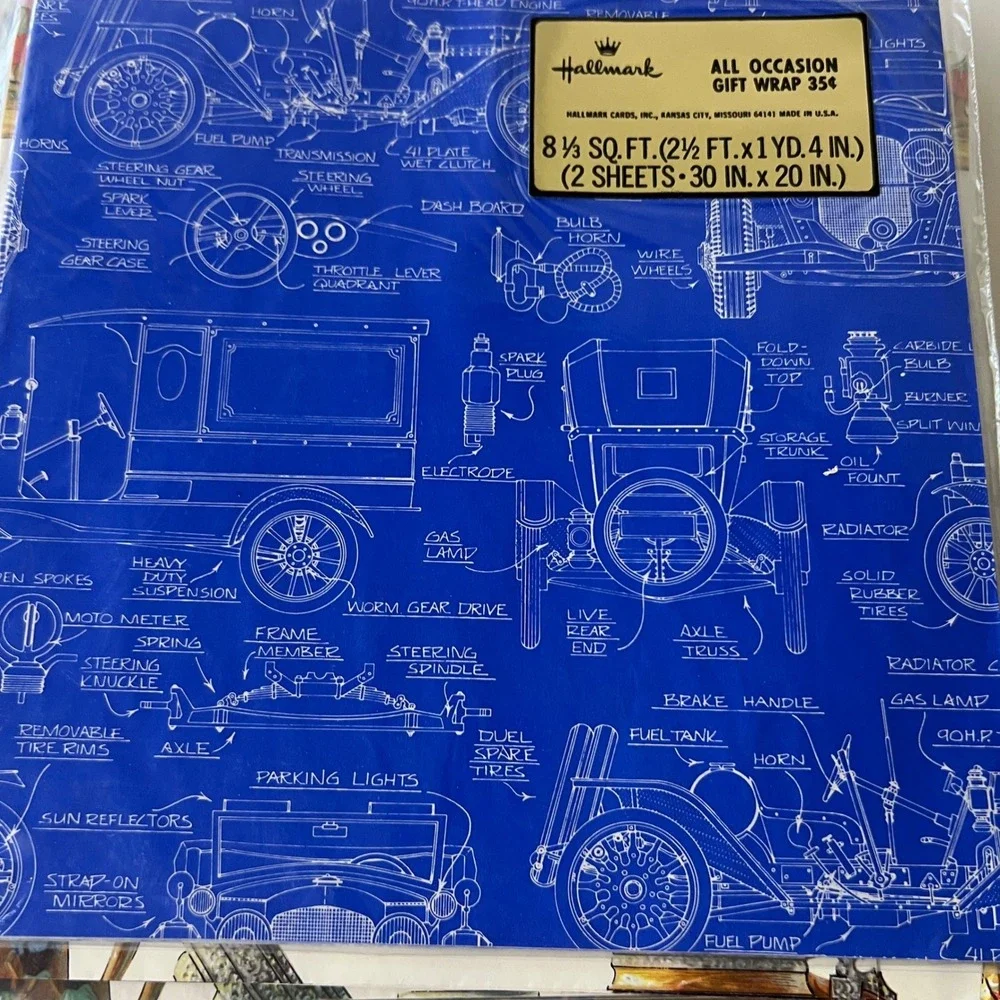 40 + NIP Vintage Wrapping Paper Sheets Mens Friends Golf etc Multi Brands